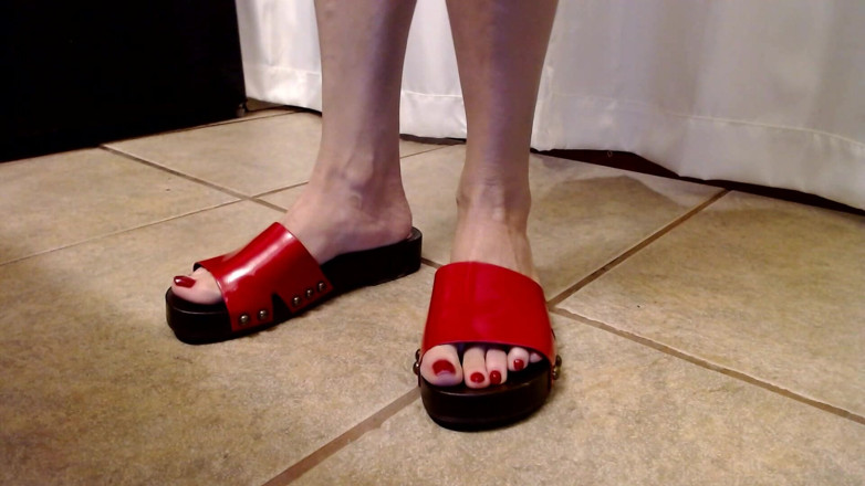 Abby Anna: Letní skluzavky shoeplay sandálová zábava