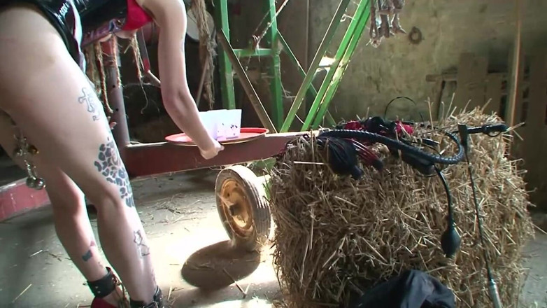 Absolute BDSM films - The original: Umiliante sculacciata dominante in fattoria