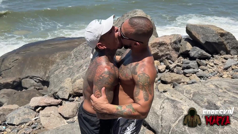 ForeSkinMafia By Boomer Banks: 2 Big Dick Latinos Fuck on Beach Hardcore Bareback Hayden...