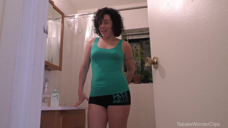 Natalie Wonder: Stepmommy caught sniffing her ass &amp; then lets you experience her...