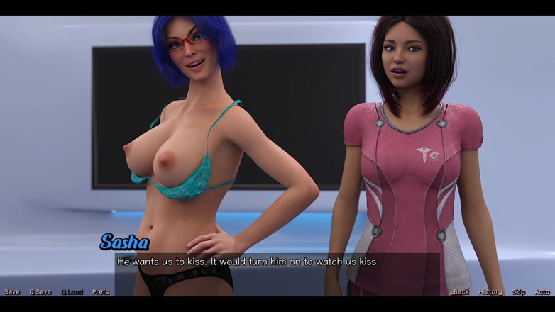 AVN Teller: Stranded in Space - Hot Secretary Makes Out with Girl Next...