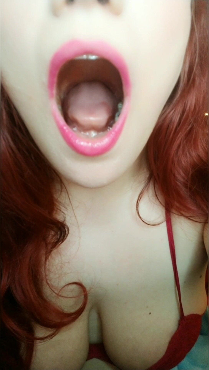 Scarlet Vixen: Otevřená, vytáhlý jazyk, protahování pro vaše potěšení