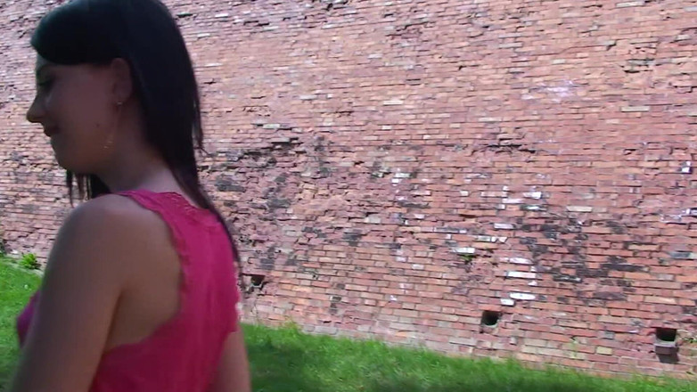 Just beauty and solo girls: Cute Teen Lolly Flashing Her Small Tits and Pussy Outdoors