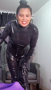 Latex Mistress Dominafire Anal Training Her Sissy Slut