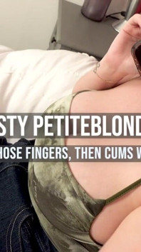 Cute Busty Petiteblondey Ripped Pantyhose & Cum.!
