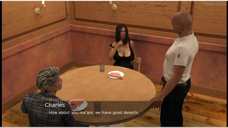 XXX Games Bunk: Projekt Hotwife - Herní hra - Hraní rolí - Hotwife škádlí číšníka během večeře