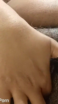 Rubbing My Hairy Fat Pink Black Pussy