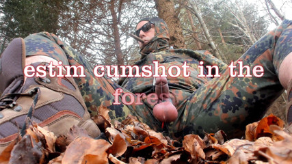 Gaylectrician: E-stim cumshot in the forest 21-03-20