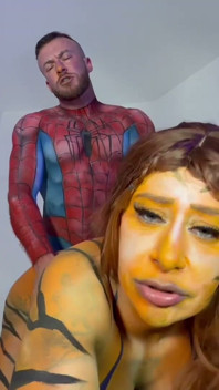 Tigra Takes Spider-mans Big Hard Throbbing Cock