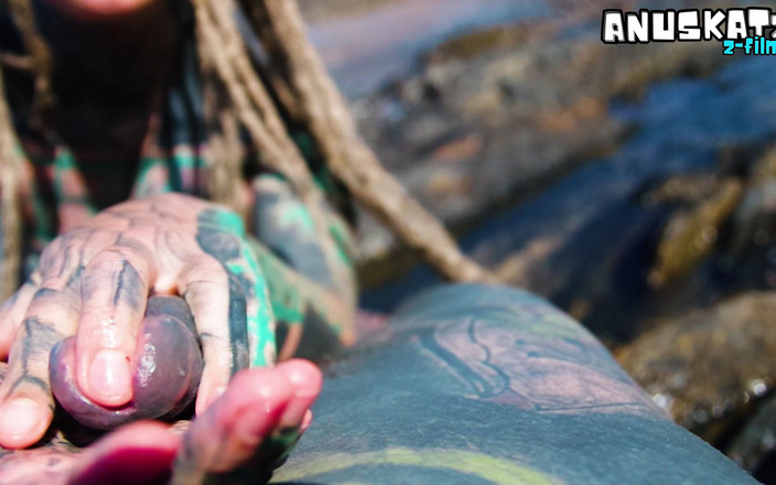 Anuskatzz: Açık havada plaj bakış açısı sakso - dalgalar tarafından ıslak