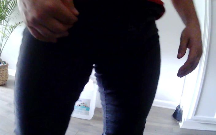 Dick Pants: Czarne spodnie Prawa noga