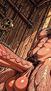 운동체와 괴물 자지를 보여주는 발정난 복서