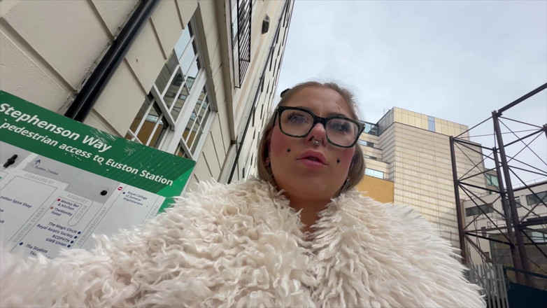 Cumwalkoffame: Sandie candy spermawalk
