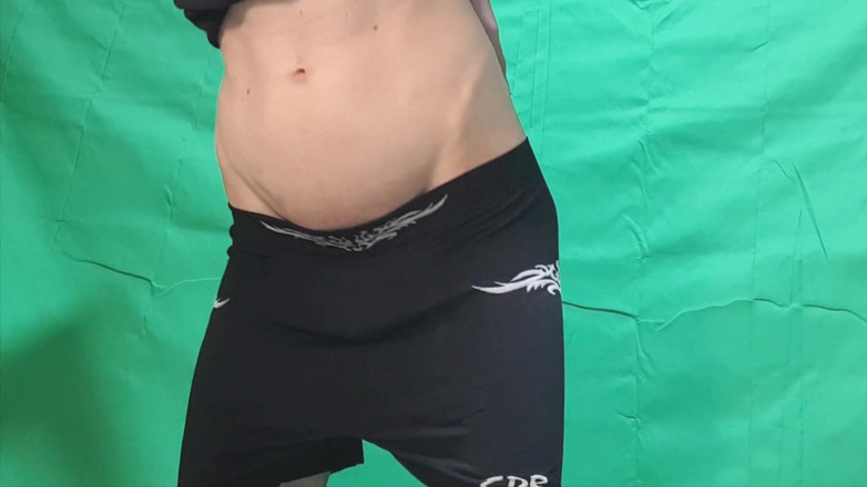 HeIsSooThin: Black Boyshorts Try on