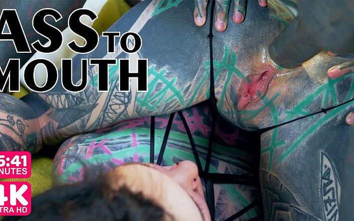 Z-Filmz: Tattoo Threesome Girls Gape Asses for Tattooed Dick