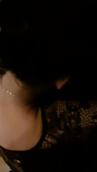 Slut in Sexy Lingerie Licks Cock