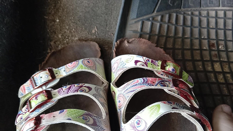 tammara big: Pedaling with Birkenstock Shoes