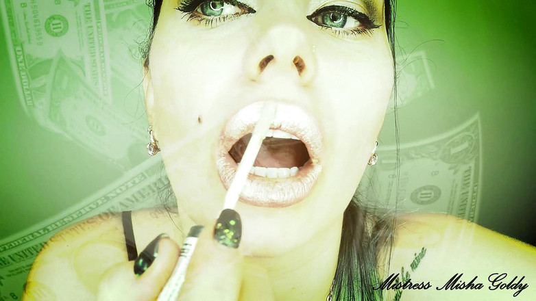 Goddess Misha Goldy: Reward me while I am putting lipstick on my lips