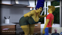 Sex game gamer: Bart a Marge mají v kuchyni skvělý zadek