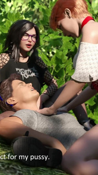 Sex în trei sexy în parc - Cartea de vrăji Pură Rută