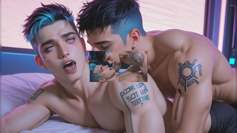 LustMen: This Hot Yaoi Edging Scene with Ahegao Will Shock You