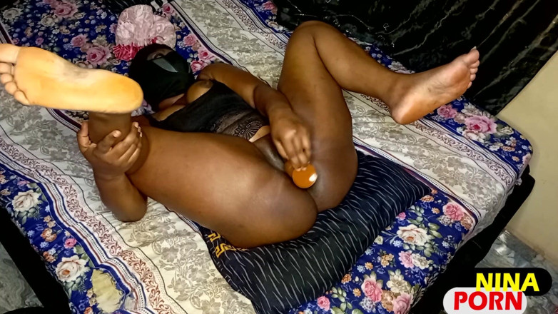 Nina simons: Ebony Girl Enjoy Her Big Dido in Her Pink Pussy