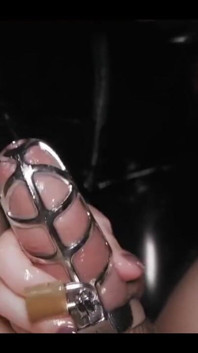 Have You Seen How I Made Him Cum in His Chastity Cage?