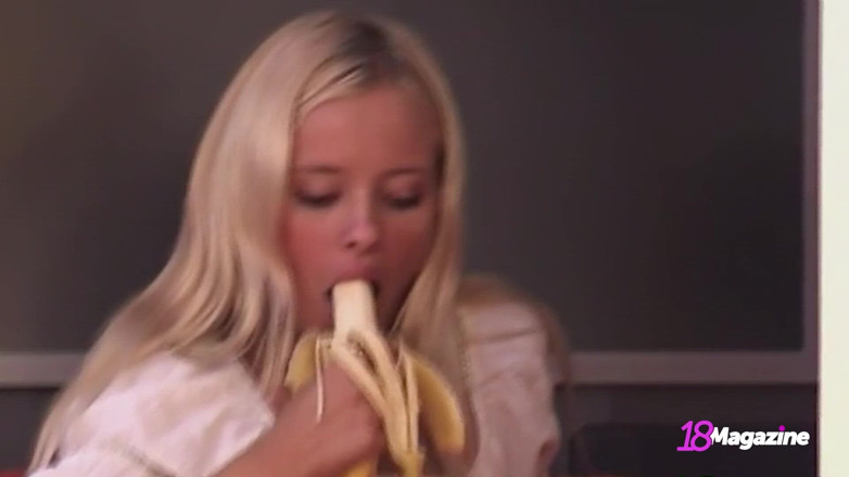 18Magazine: Blondie Paris Tale Gets Flogged While Rubing Her Teen Clit!