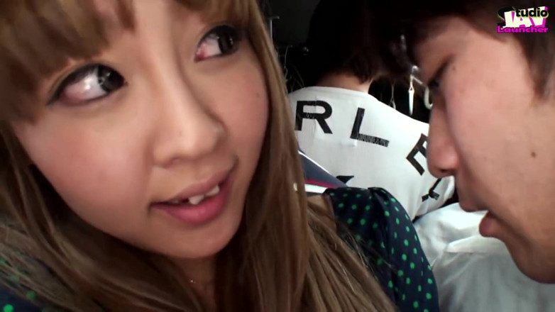 Studio JAV Launcher: Crowded Bus Tension, Young Wife Stays Still as a Risky...