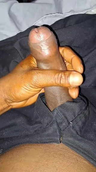 Big Black Cocks Cumming: Nata4sex strocking my bid black cock