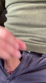Jerking-off on the Train, Thick Cum