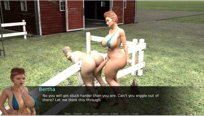 XXX Games Bunk - Trans: Futa Groves - Gameplay - Roleplay - Big Ass Sissy Dildo Sit in...