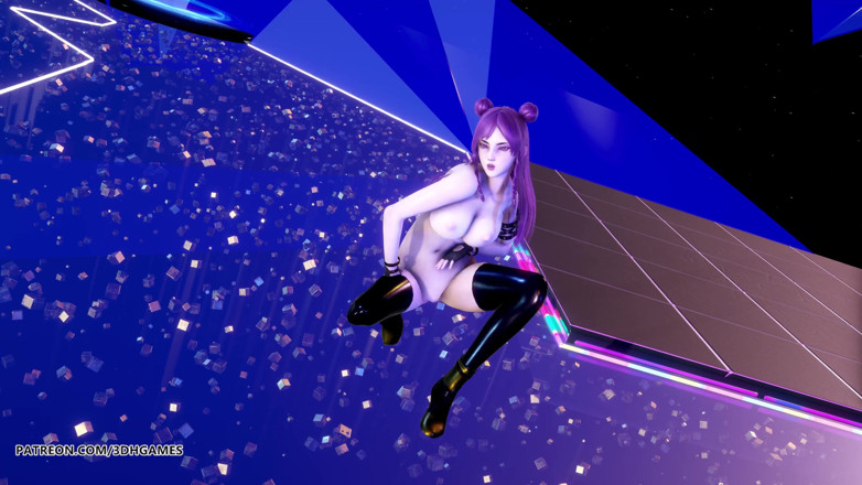 3D-Hentai Games: [MMD] (G)I-DLE - 전설적인 KDA 4K 60FPS의 라타 카이사 알몸 댄스 리그