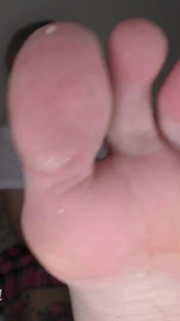 Your bully has you worship her sweaty feet