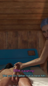 Awam Ellie, baise réelle, sidestory - Ellie commence à faire du porno, partie 2 - Ellie suce l’énorme bite de Dylan pour faire du porno