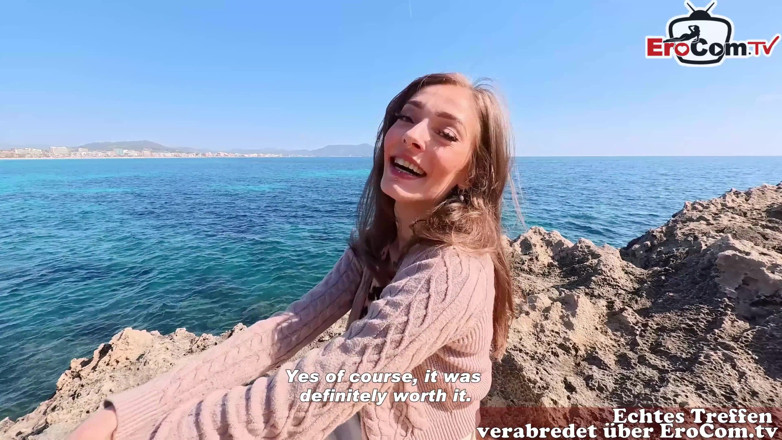 EroCom: German Tourist Teen Becky California Pick up Guy for a...