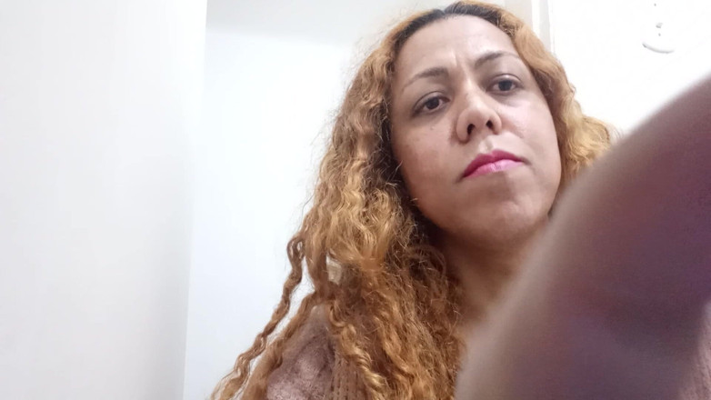 AngelMature: Mujer trans vestido rojo Sena 04