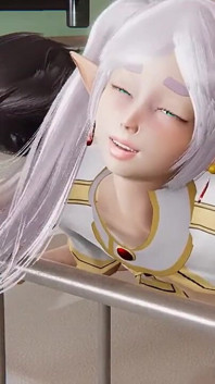 Frieren Yaoi - Femboy Frieren Fucked in a Hospital Bed