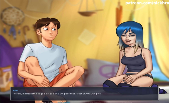 Cartoon Universal: Summertime saga part 66 - masturbate pussy my 18 teen ( French sub )