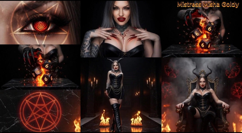 Goddess Misha Goldy: Адские кости: Не сломаться. Интерактивные игры с ней. Я катаю кости, ты страдаешь минуты