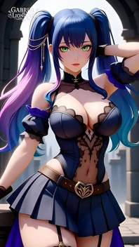Des Filles Gothiques Hentai Aux Cheveux Tachés Exhibent Leurs Gros Seins 2