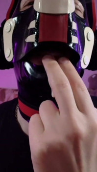 Playful Pup Tease with Fingers and Flex