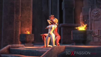 3dxpassion: Lilith se folla duro a su joven esclava sexual en...