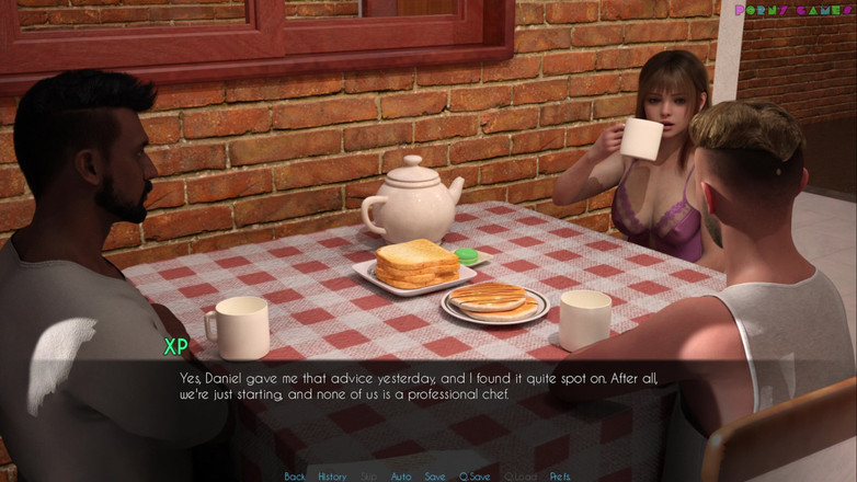 Porny Games: Happily Ever After par Escovic Games - une femme excitée regarde...