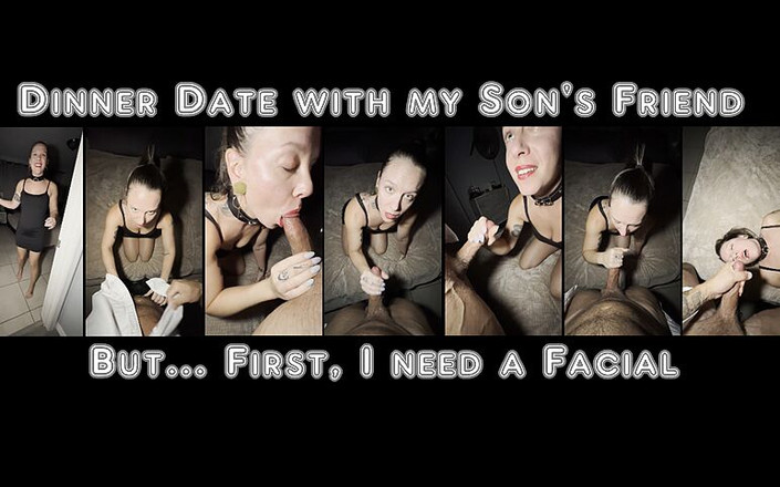 Natasha Michael Official: Лицо, полное спермы от друга моего сына перед обедом