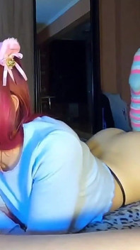 Slutty Leah Sucks and Licks Dick