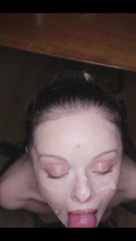 Custom Sloppy Blowjob & Big Facial POV