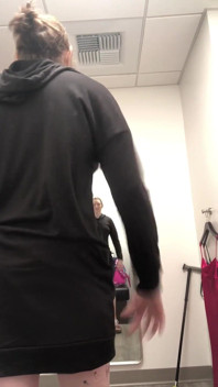 Got Stuck in a Sexy Sequin Dress Whilst Trying on Clothes in Las Vegas