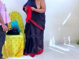 Aria Mia: Không có áo saree mặc gujarati desi dì bị đàn ông mặc áo ngực đụ