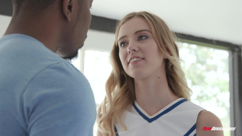 New Sensations: Cheerleader Haley Gets Stretched Out